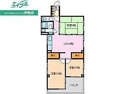 一之木ハイツ 3LDKの間取図画像