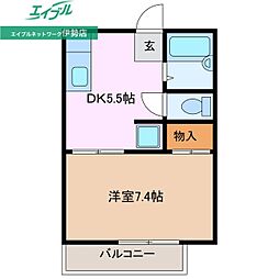 ハイツカアムＡ 2階/-