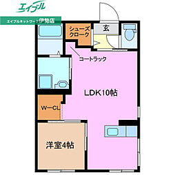 shu sui 1LDKの間取図画像