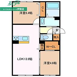 Ciel 2LDKの間取図画像