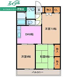ドミール橋爪 2階