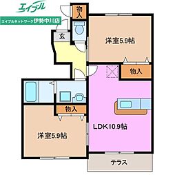 メゾン アンジュD棟 1階