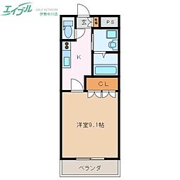 コーポブリリアント 2階