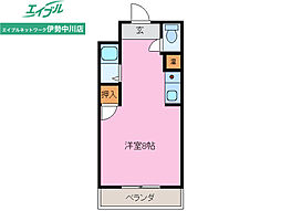 清元新町ビル ワンルームの間取図画像