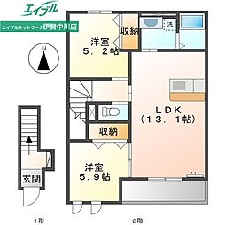 ブラウンハウス 2階