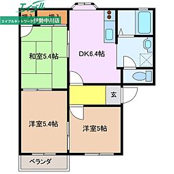 ファミールプラザA 3DKの間取図画像