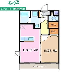 ステイシス久居 1LDKの間取図画像