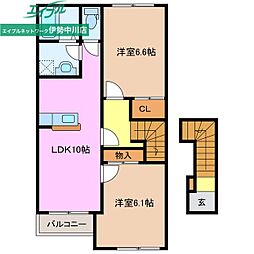 エルシャトーIII 2階/-
