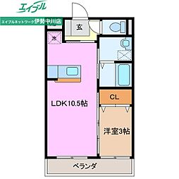 アンジュー 2階/-