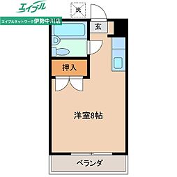 マンション一八 ワンルームの間取図画像