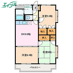 サンライズ駅部田 2階
