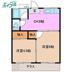 コーポジョイフルトロワB 1階