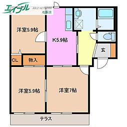 グリーンヒル宮前Ａ 1階