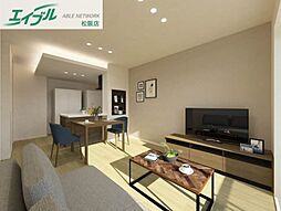 シャーメゾン松阪中央 2階1LDKのリビング/ダイニング