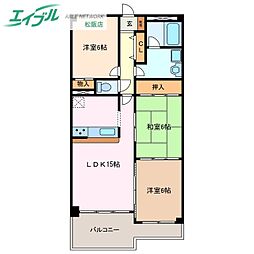 ヴィラ 3LDKの間取図画像