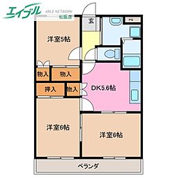 グリーンハイムK 3Kの間取図画像