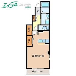 アクティーフ ワンルームの間取図画像