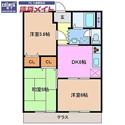 近鉄名古屋線 桃園駅 徒歩9分 1階/-