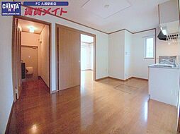 近鉄名古屋線 桃園駅 徒歩18分の賃貸アパート 1階2DKのリビング/ダイニング