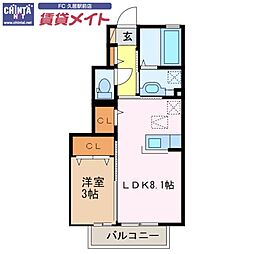 近鉄名古屋線 久居駅 徒歩18分 1階/-