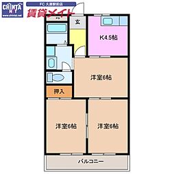近鉄名古屋線 久居駅 徒歩15分 2階/-