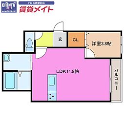 近鉄名古屋線 久居駅 徒歩17分 2階/-