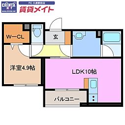 近鉄名古屋線 津新町駅 徒歩8分 2階/-