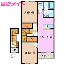 間取図画像 2LDK