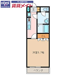 近鉄山田線 松阪駅 バス15分 三交バス駅部田下車 徒歩4分 2階/-