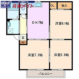 近鉄山田線 伊勢中川駅 徒歩7分 1階/-