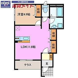 近鉄山田線 東松阪駅 徒歩28分 1階/-