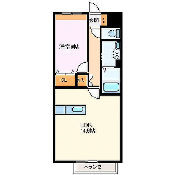 三重県伊勢市田尻町(賃貸アパート1LDK・1階・49.34㎡)の写真 その2