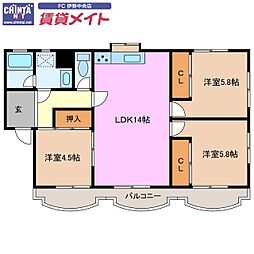 近鉄山田線 宮町駅 徒歩11分 3階/-