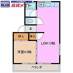 近鉄鳥羽線 宇治山田駅 徒歩10分 2階/-
