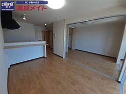 近鉄山田線 小俣駅 徒歩10分の賃貸アパート 2階2LDKのリビング/ダイニング