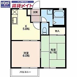 近鉄山田線 明野駅 徒歩10分 2階/-