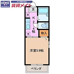 近鉄鳥羽線 五十鈴川駅 徒歩10分 2階/-