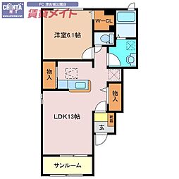 カーサ　プラシードＢ 1階