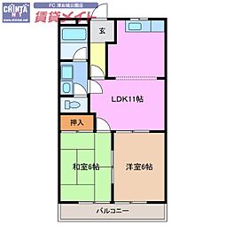 間取図画像 2LDK
