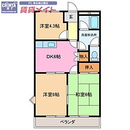 クィーンズコートC棟 2階