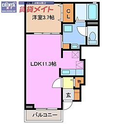 エスペランサ・津　Ｂ 1階/-