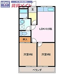 間取図画像 2LDK