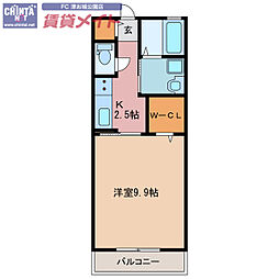アンジュ津東 2階