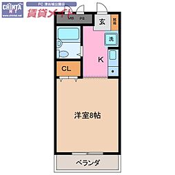 サンロイヤル東丸之内 1Kの間取図画像
