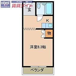 平アパート 3階/-