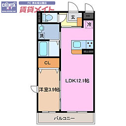 コンフォール津 2階/-