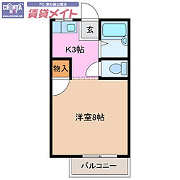 上六ハイツ 1階/-