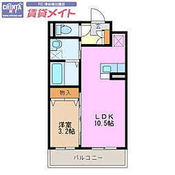 GRANDHILL 1LDKの間取図画像