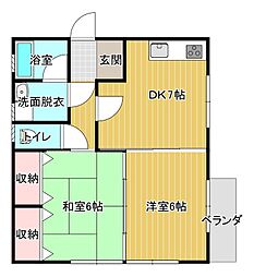 間取図画像 2DK
