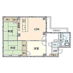 ハイタウン清滝 3LDKの間取り